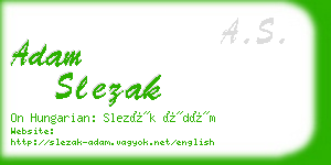 adam slezak business card